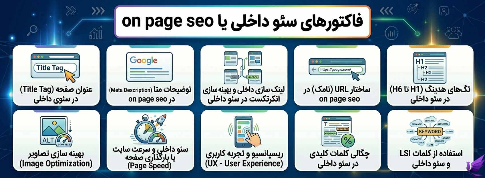 فاکتورهای سئو داخلی فاکتورهای سئو داخلی